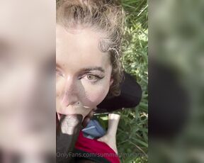 Summertime aka Summertimejames OnlyFans - Hehe a little fun in the park I’m trying to get better at blowjobs, practice makes perfect right