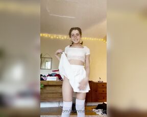 Summertime aka Summertimejames OnlyFans - I figured u guys might appreciate this old vid even though it’s short, I love wearing skirts