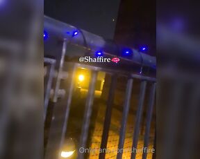 Shemale Shaffire aka Shaffire OnlyFans - Why do storms make me so horny I just had to go outside and make myself cum (Sorry the cum