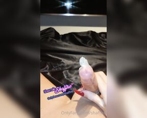 Shemale Shaffire aka Shaffire OnlyFans - Video request from a subscriber me cumming into a condom