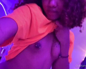 TS Jayla aka Tsjaylahill OnlyFans - Love the neon effect that goes on in my room 2