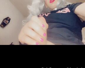 TS Alice Blaque aka bloodrain OnlyFans - Do you like seeing me dribble my balls on my premium snap listen and look