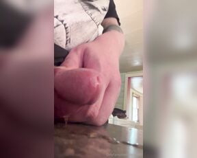 TS Alice Blaque aka bloodrain OnlyFans - Making my big throbbing girl cock drip and squirt precum in my new house who