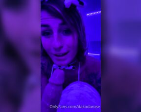 Dakoda Rose aka dakodarose OnlyFans - I can almost go balls deep on this dildo I’m becoming such a good slut short