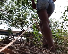 TS Livia Marques aka liviamarques OnlyFans - Anyone else there feels free doing everything in nature, on the edge of a river, detail