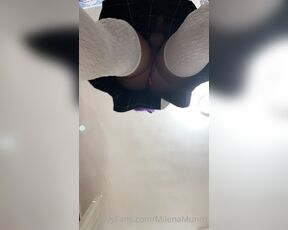 Milena Munoz aka milenamunoz OnlyFans - School girl skirt up POV Part 1