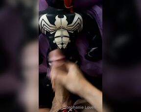 Stephanie Lovell TS aka Princess2_queen OnlyFans - I think Venom catching this load   clip