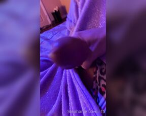 Stephanie Lovell TS aka Princess2_queen OnlyFans - Okay okay Here’s some precum! okay now I’m going to bed  Gn bby!