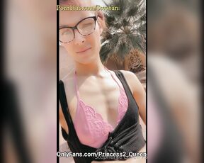 Stephanie Lovell TS aka Princess2_queen OnlyFans - Having fun outside the other day forgot to post this video just being a tease! )