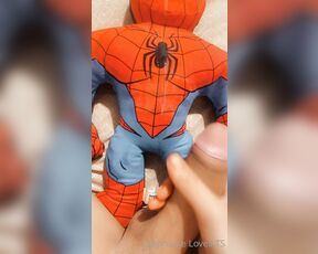 Stephanie Lovell TS aka Princess2_queen OnlyFans - Spiderman can’t get enough of my cum