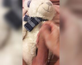 Stephanie Lovell TS aka Princess2_queen OnlyFans - I cum on my teddy bear )