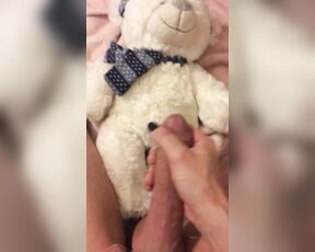 Stephanie Lovell TS aka Princess2_queen OnlyFans - I cum on my teddy bear )