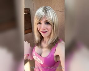 TS Jessica Presley aka Jessicapresley OnlyFans - Shiny Barbie Dress Take 1