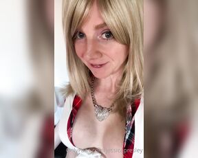 TS Jessica Presley aka Jessicapresley OnlyFans - Being very studious and productive So excited to show you more of this outfit and also the naught