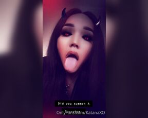 TS katanaXO aka katanaxo OnlyFans - Did you summon a Succubus