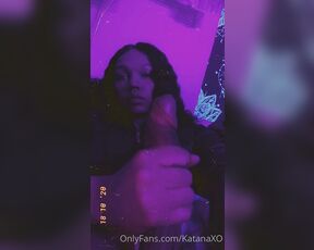 TS katanaXO aka katanaxo OnlyFans - Letting it hang out who wants a taste