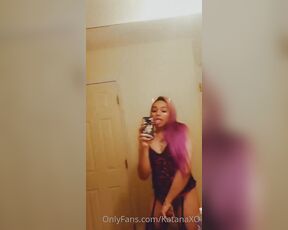 TS katanaXO aka katanaxo OnlyFans - I really need my own privacy lol this bathroom shit aint