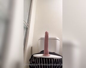 PrincessFatPeach aka femboyfatpeach OnlyFans - Posting this lovely video, demonstrating to you that I’m getting a lot better at riding because