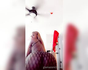 TS Glamazon aka hungxhottie OnlyFans - It’s the fishnet for