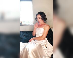 TS Missy aka silksatinmissy OnlyFans - Nervous before the wedding, practicing my sucking skills to make him happy on the consummation