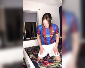 TS Missy aka silksatinmissy OnlyFans - Feeling fem in your footie kit… Come back at 7pm…