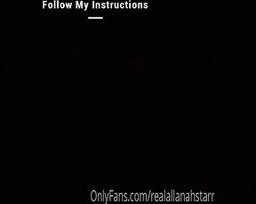 Allanah Starr aka realallanahstarr OnlyFans - You will NOW masturbate on command I will tell you EXACTLY how to play with your