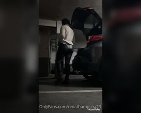 Renata Molina aka renathamolina23 OnlyFans - Estaba grabando en un parking y casi nos pillan