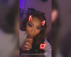 Elena Genevinne aka atomicbarbie69 OnlyFans - Needed to suck some COCK bad ! Thank god @alphawolfe1 was right there Comment if you’d