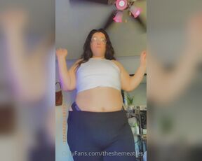 Sophia Presley aka theshemeatress OnlyFans - BBW TikTok Star practicing new video Shows T&ampA