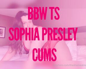 Sophia Presley aka theshemeatress OnlyFans - Bbw Ts Sophia Presley Cums & Showers off