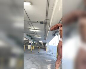 TS JadaSavage aka itsm3jada OnlyFans - Good morning you Guys show I but this nut in the parking garage