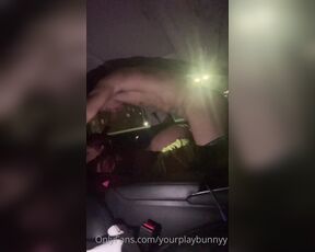 YourPlayBunnyy aka Yourplaybunnyy OnlyFans - Parking Lot Car Fuck What Would You Do If You Seen