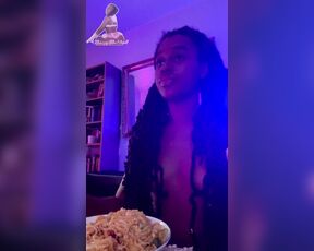 ThiccyTheDoll aka thiccythedoll OnlyFans - Do i look cute eating noodles and watching reality