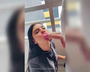 Ana Sofia aka sweet_sofia12 OnlyFans Video - I love sucking cock with the windows open, so my neighbors masturbate while I enjoy myself