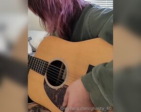 Ghosty 40 aka ghosty_40 OnlyFans Video - A rare video of my mediocre guitar skills