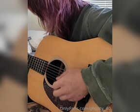 Ghosty 40 aka ghosty_40 OnlyFans Video - A rare video of my mediocre guitar skills