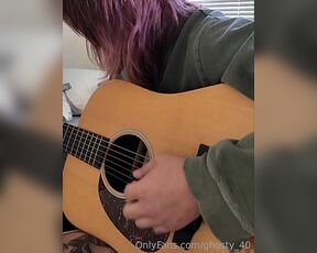 Ghosty 40 aka ghosty_40 OnlyFans Video - A rare video of my mediocre guitar skills