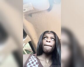 Scorpion Stallion aka tsmoziah OnlyFans Video - Head in the car