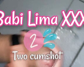 Babi Lima aka babilimaxxx OnlyFans Video - two cumshots masturbated my dick and look how amazing milk came out twice in a row