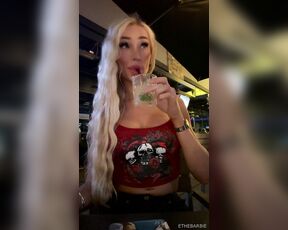 ETheBarbie aka ethebarbie OnlyFans Video - Wish I had someone whod like to walk and drink with me like this all night