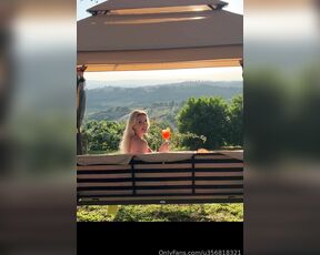 Ana Mancini aka anamancini OnlyFans Video - Summer days in Tuscany are the best, do you want to have a drink with me