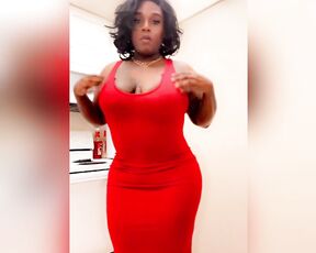 TS Hole Puncher aka only1chocolatexxx OnlyFans Video - When he bought me this he said put on your Red Dress and dance with the