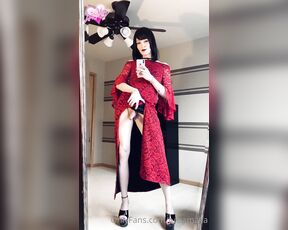 TS Lucia Maya aka luciamaya OnlyFans Video - High Slit Bell Sleeve Maxi Dress Bonus Video