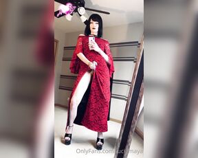 TS Lucia Maya aka luciamaya OnlyFans Video - High Slit Bell Sleeve Maxi Dress Bonus Video