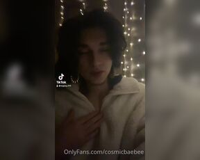 TS Dayven aka cosmicbaebee OnlyFans Video - Im so pretty  anyone wanna face fuck me