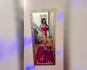 Aline gomes aka alinegomes202 OnlyFans Video - The lady in red awaits a man with fire in his dick