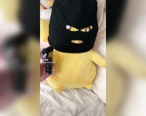 Jessy Bells aka jessybellyana OnlyFans Video - An armed thug Pikachu broke into my house, made me suck his cock, and fucked me