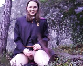 LolaPrincessCD aka lolaprincesscd OnlyFans Video - Do you want to see a Gryffindor girl touch her magic wand in the Forbidden forest