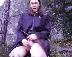 LolaPrincessCD aka lolaprincesscd OnlyFans Video - Do you want to see a Gryffindor girl touch her magic wand in the Forbidden forest