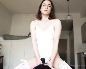 LolaPrincessCD aka lolaprincesscd OnlyFans Video - When you dont have the money to buy a Sybian, you have to improvise